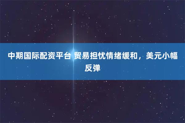 中期国际配资平台 贸易担忧情绪缓和，美元小幅反弹
